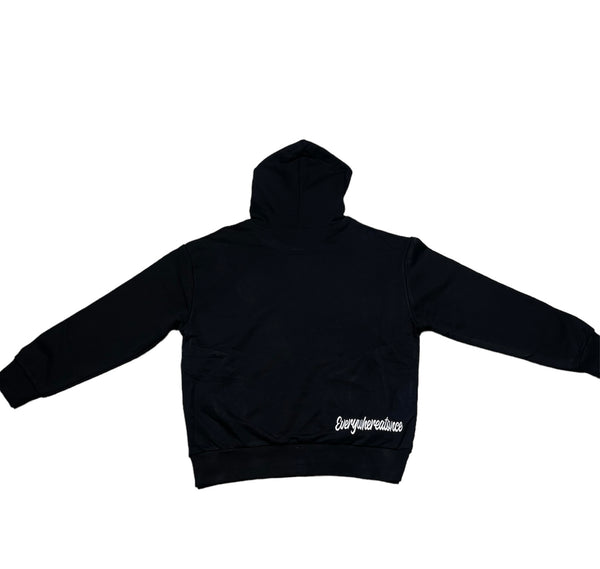 EAO BASIC BLACK HOODIE